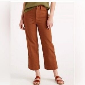 Quince cropped straight legged pants